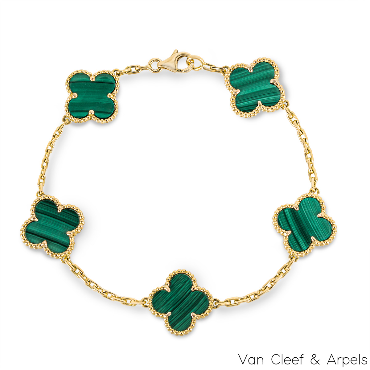 Van Cleef Bracelet, Green Malachite